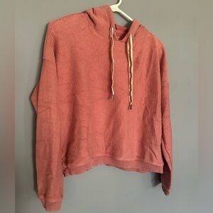 Aerie Cropped Corded Hoodie